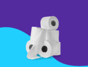 A stack of toilet paper: Why is my poop orange?