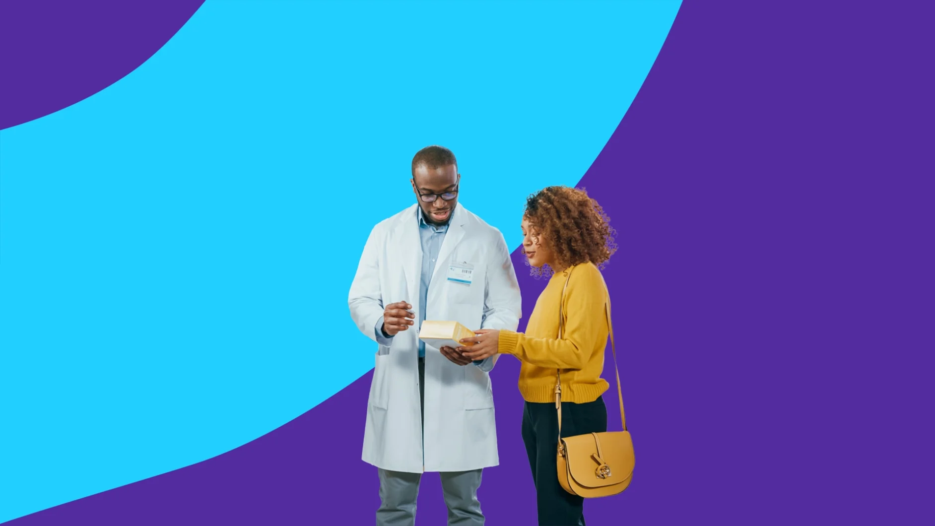 pharmacist talking to a patient - diabetes support