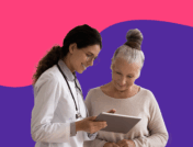 A doctor and patient looking at a chart: Is Mounjaro covered by Medicaid