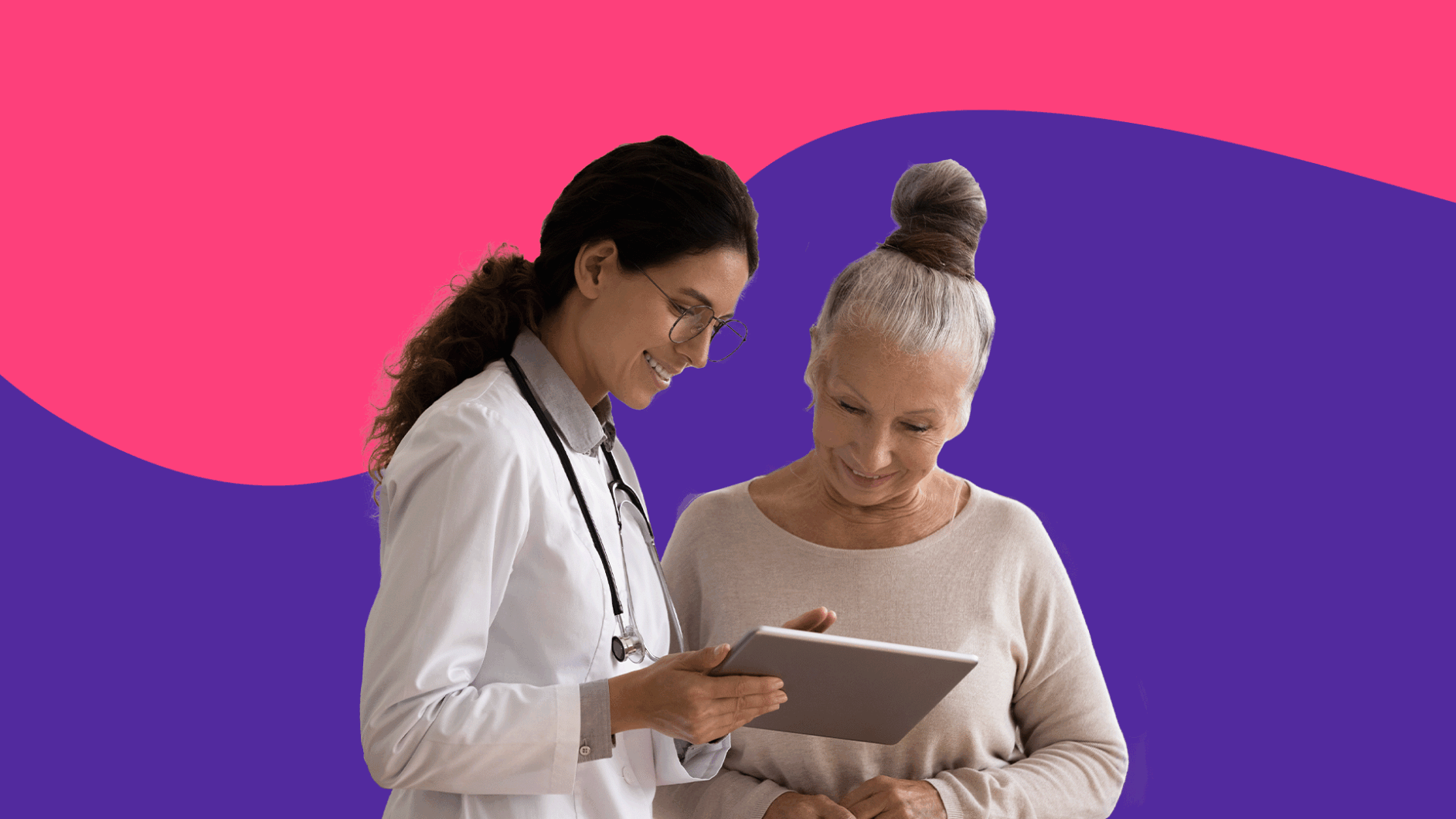 A doctor and patient looking at a chart: Is Mounjaro covered by Medicaid