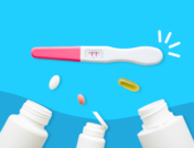 A positive pregnancy test and pill bottles: Medication management while trying to conceive