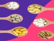 spoons full of supplements - vitamins for liver