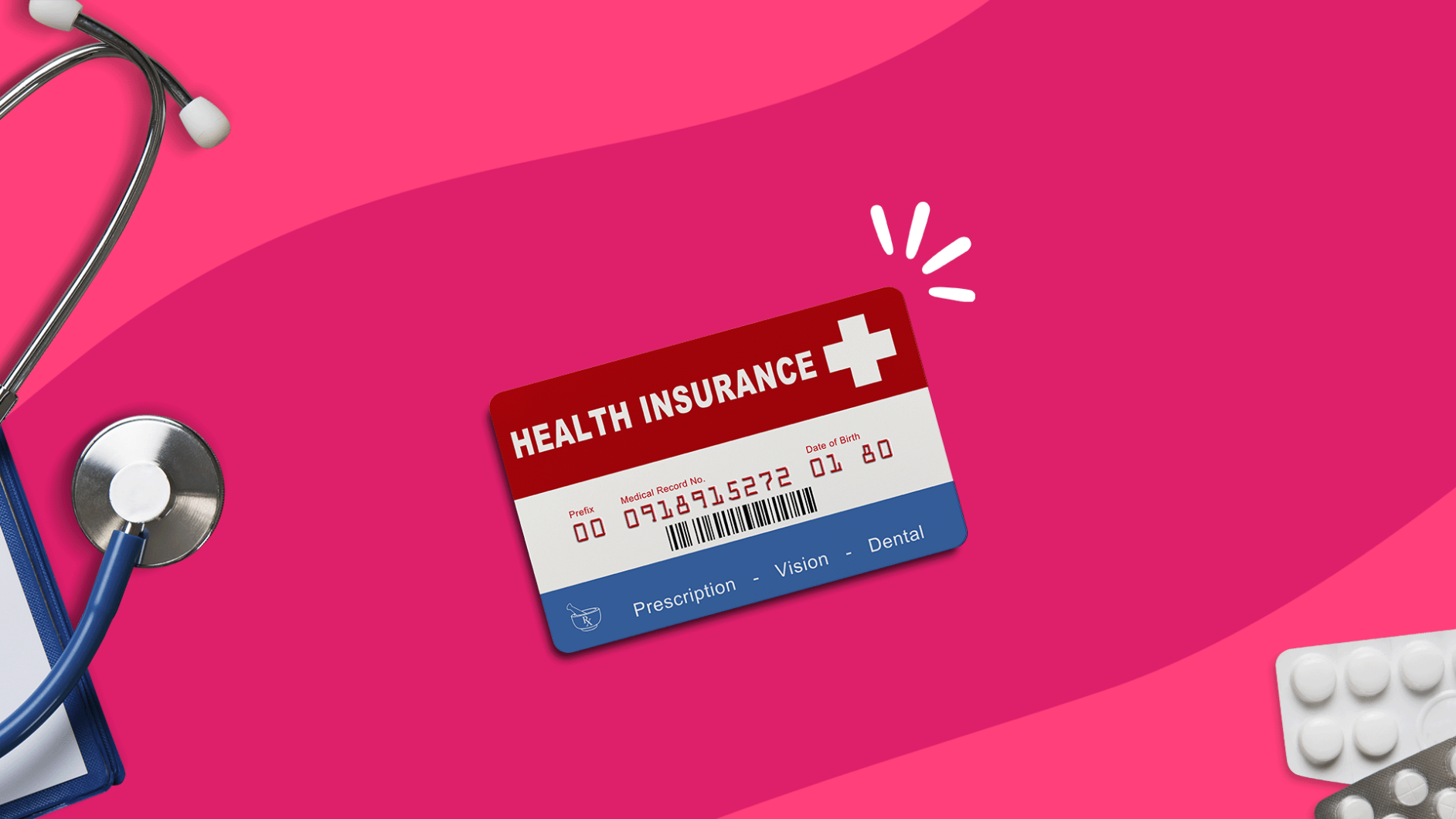 A health insurance card and stethoscope: Does Cigna cover Wegovy, Ozempic, Mounjaro & Zepbound?