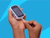 Hands holding a diabetic testing device: How much is OneTouch Verio without insurance?