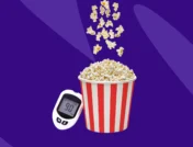 Popcorn and a glucose monitor | Is popcorn good for diabetics?
