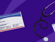 A Medicare card and stethoscope