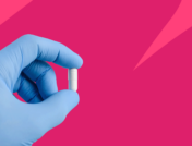A gloved hand holding an Rx capsule: Is gabapentin a controlled substance?