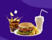 A cocktail, a hamburger, and a milkshake | Foods to avoid while on Saxenda