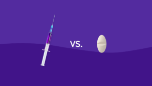 Rx syringe and a Rx tablet: Mounjaro vs. metformin