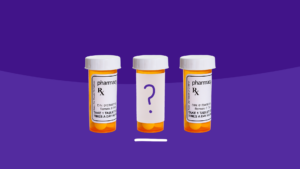 Rx pill bottles comparing Telmisartan and losartan