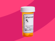 A prescription bottle with a label on it: What is Adderall made from?