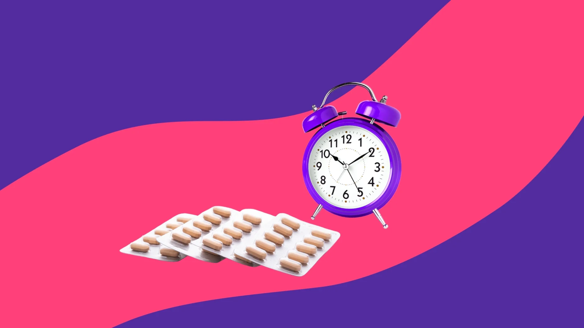 Alarm clock next to a pack of pills - should i take Prempro in the morning or night