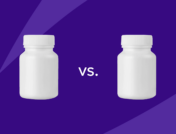 Two pill bottles representing Farxiga vs. Jardiance