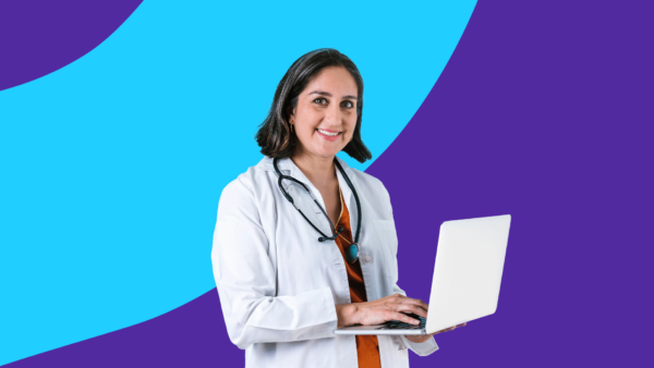 Doctor holding a laptop: Understanding Ozempic and heart palpitations