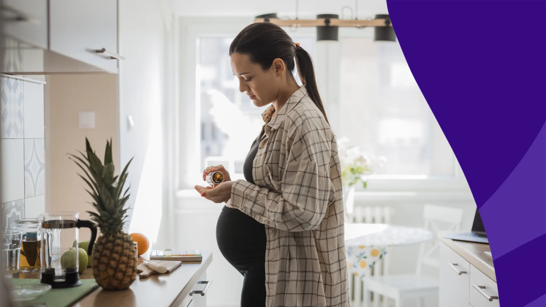 Pregnant woman standing in front of a window - Can you take Linzess while pregnant?