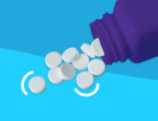 A pill bottle spilling out round tablets: Gabapentin side effects in men