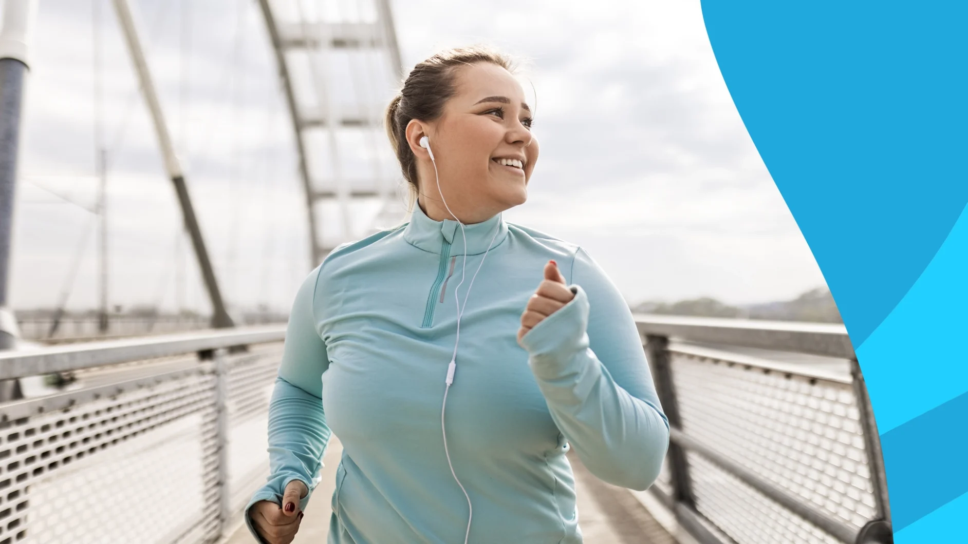 Person running on a bridge - Ozempic and exercise