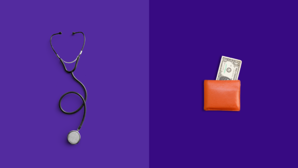 A stethoscope and a wallet with money coming out: 5 Victoza savings tips