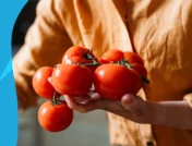 Person holding a bunch of tomatoes - benefits of tomatoes
