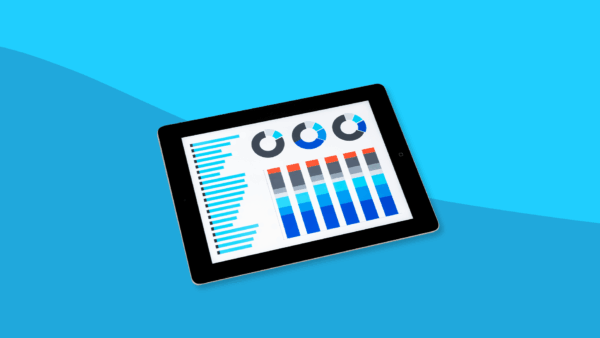 A tablet with charts on it: Insulin statistics