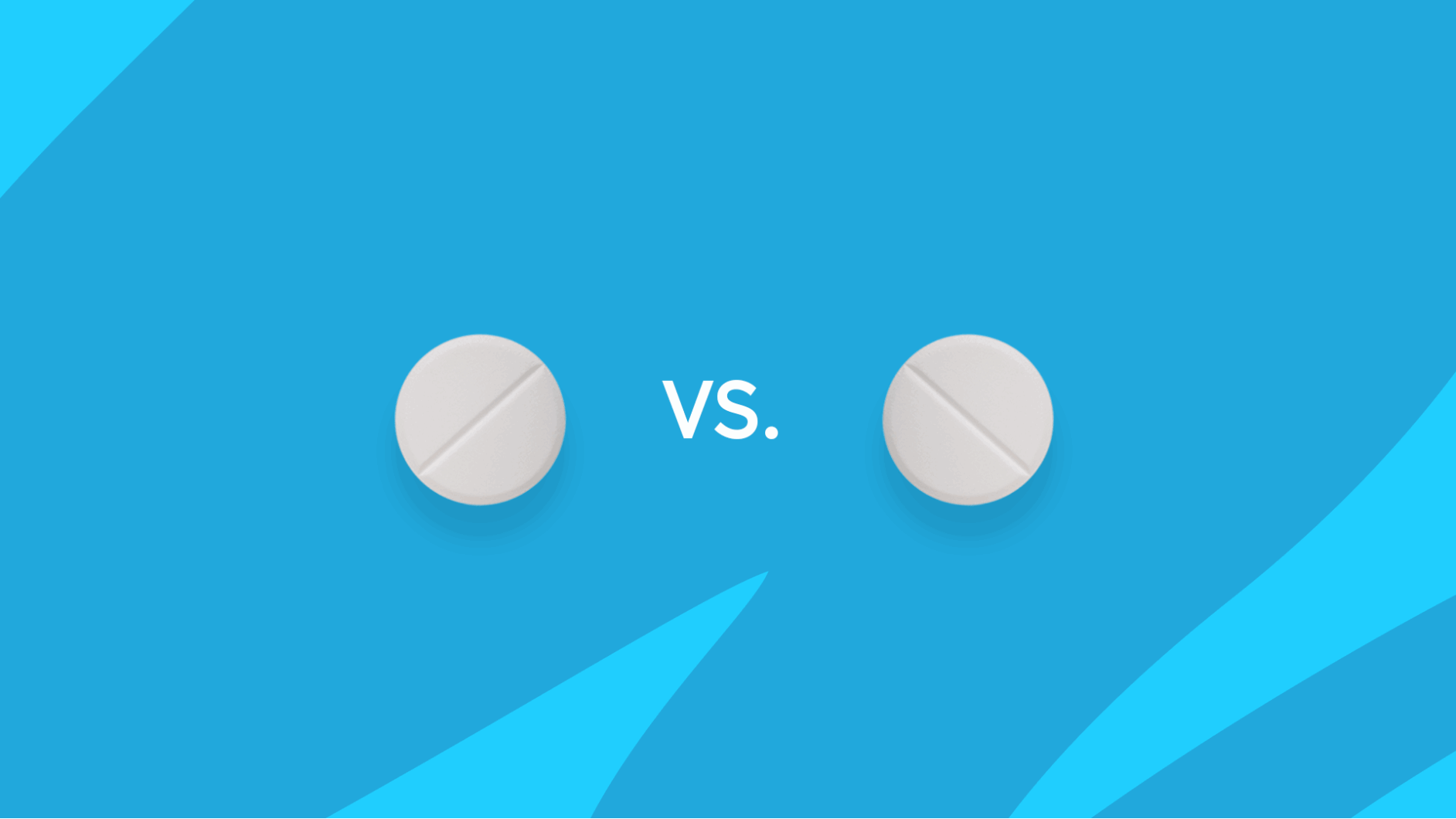 Two round white pills with "vs." between them: Pravastatin vs. rosuvastatin comparison