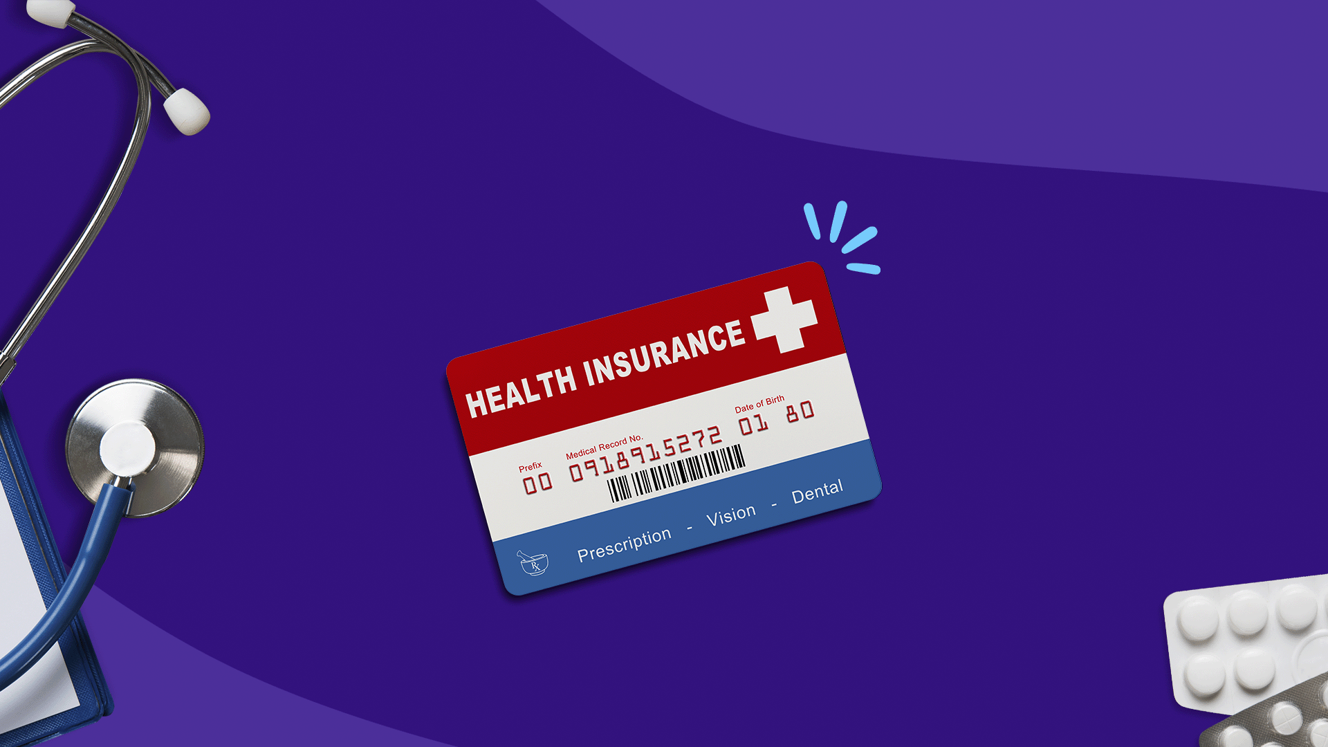 A health insurance card, medication, and stethoscope: Does United Healthcare cover Vyvanse?
