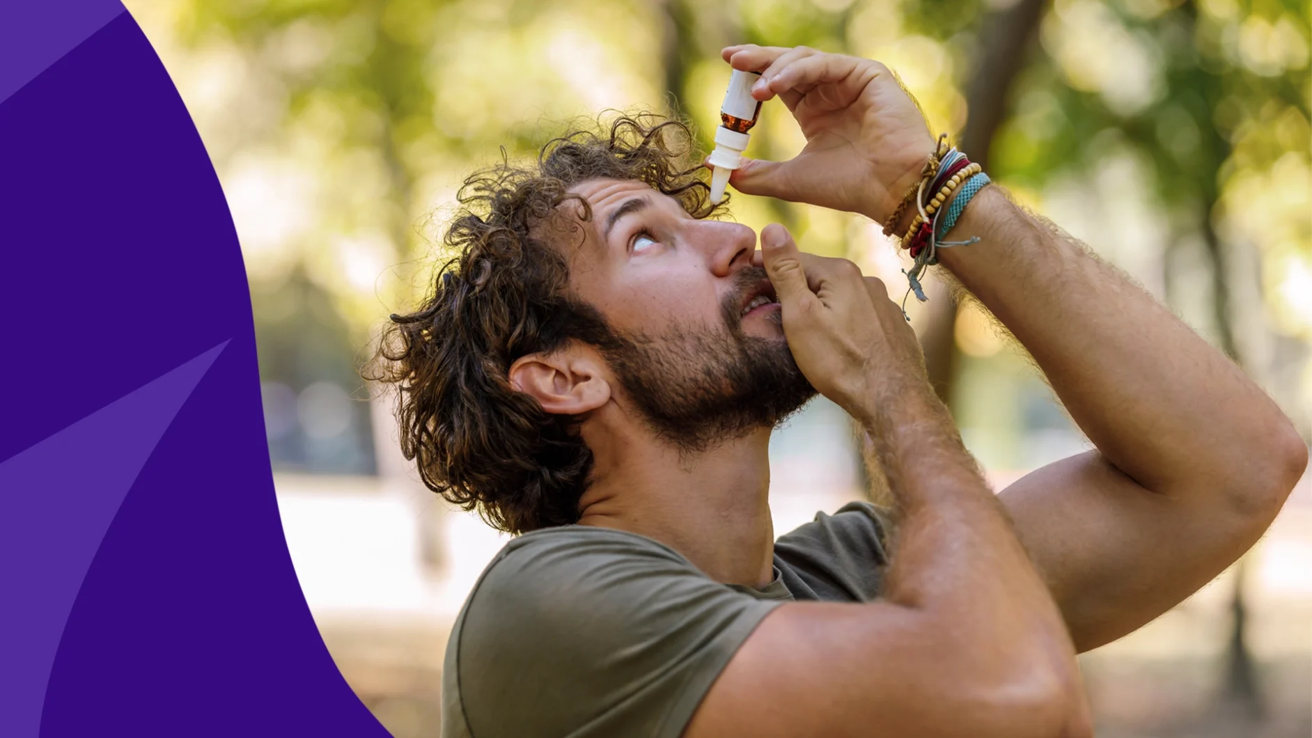 A man putting in eye drops | How long does it take for Xiidra to work?