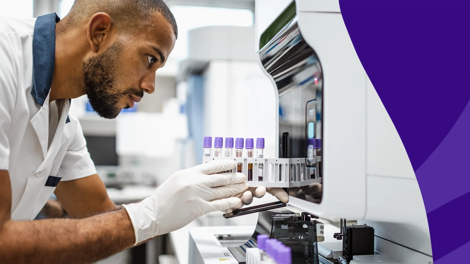 A pharmacist working on vaccine innovations