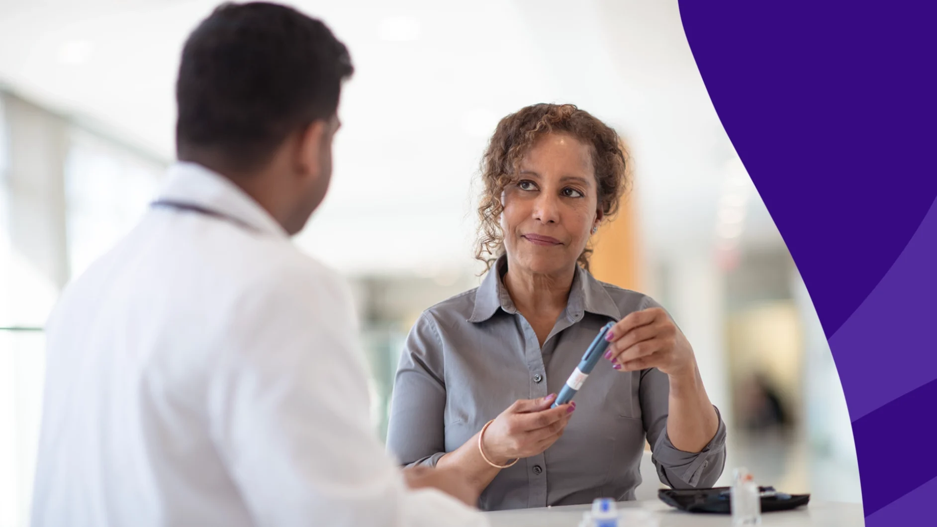 Patient consulting with a pharmacist at the pharmacy counter - Is Zepbound safe?