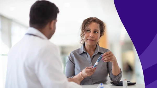 Patient consulting with a pharmacist at the pharmacy counter - Is Zepbound safe?