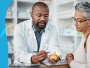 A pharmacist talking to a patient | Does Vyvanse help with anxiety?