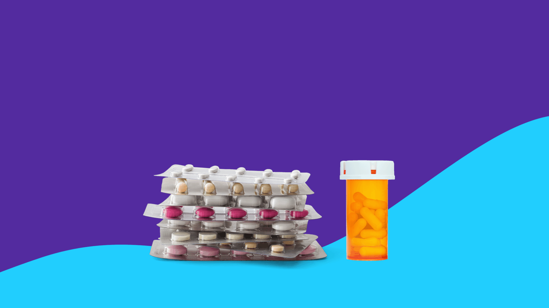 A stack of pills in blister packs and a prescription bottle: What drugs should not be taken with Entresto?