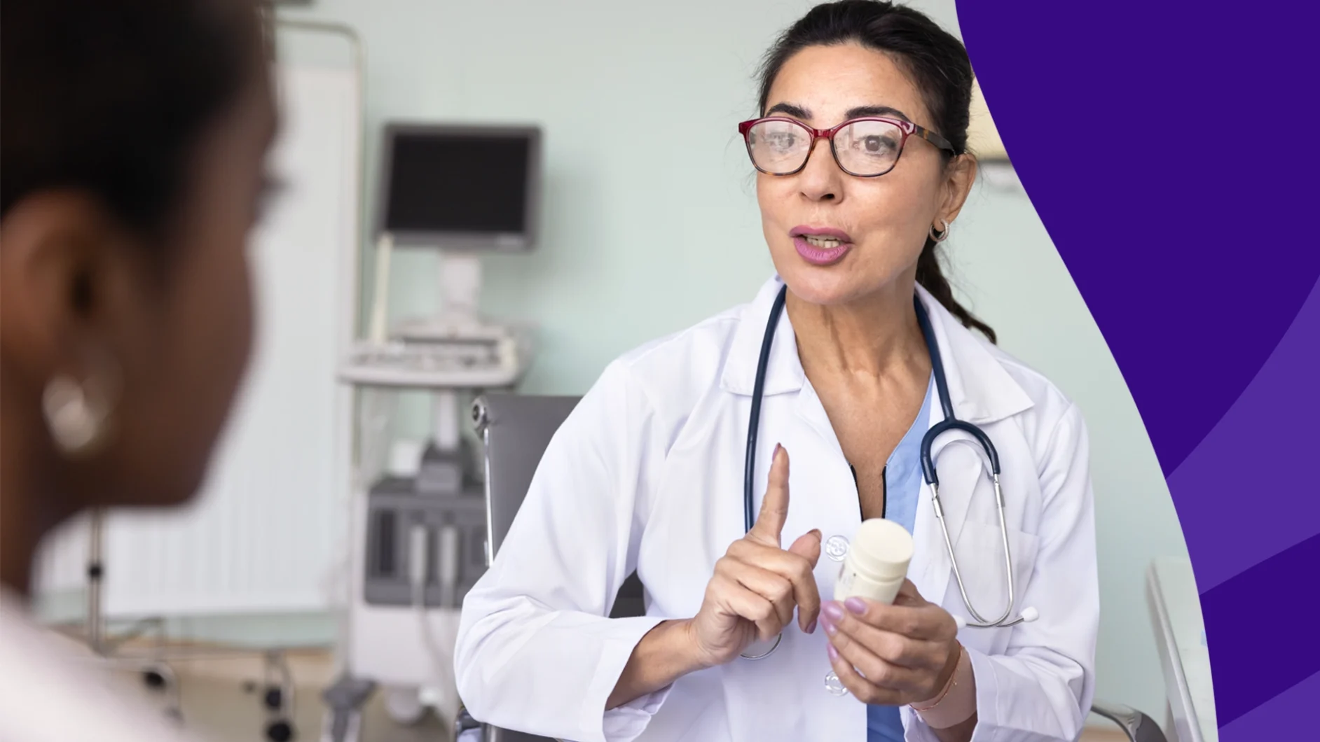 A doctor counseling a patient | Can you take propranolol as needed?