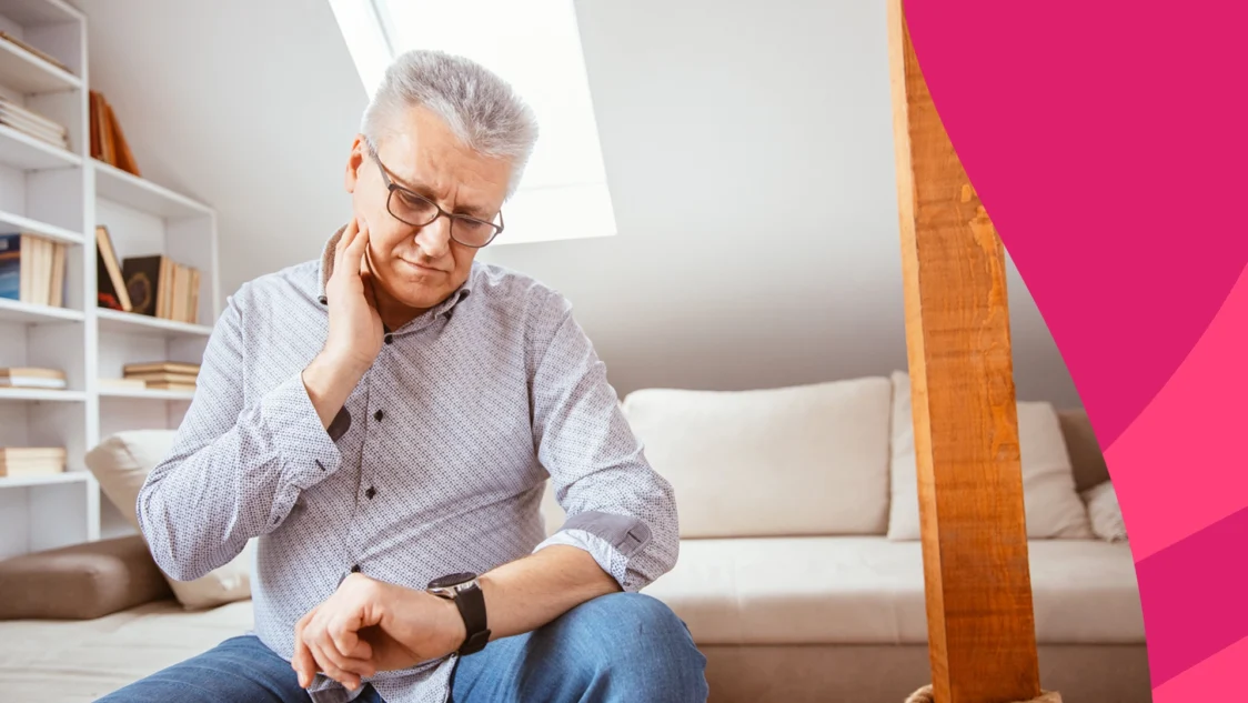 A man taking his pulse | What is an acceptable heart rate on beta blockers?