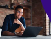 Person reading SingleCare reviews on their laptop