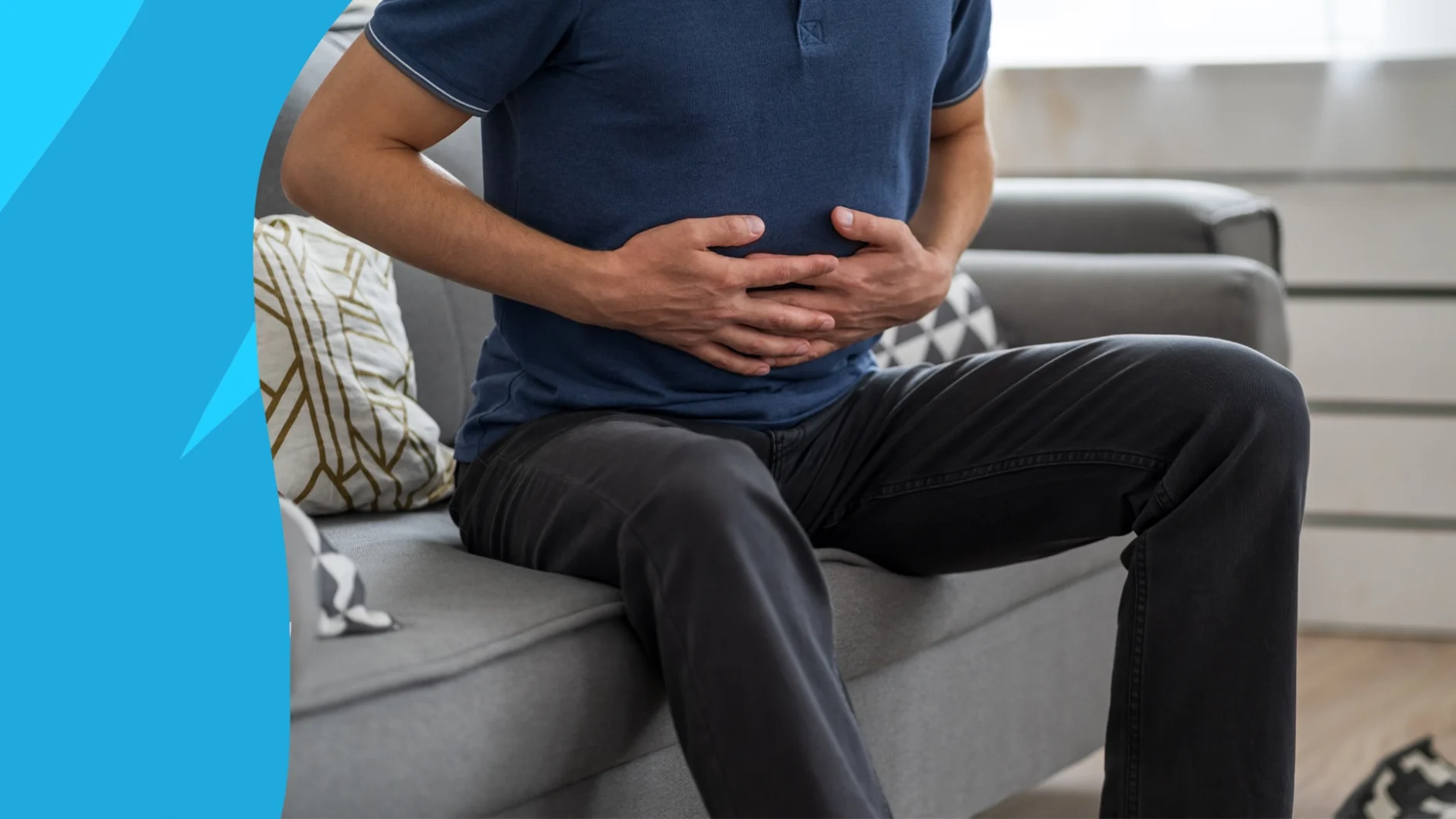 person holding their stomach - does amoxicillin cause constipation