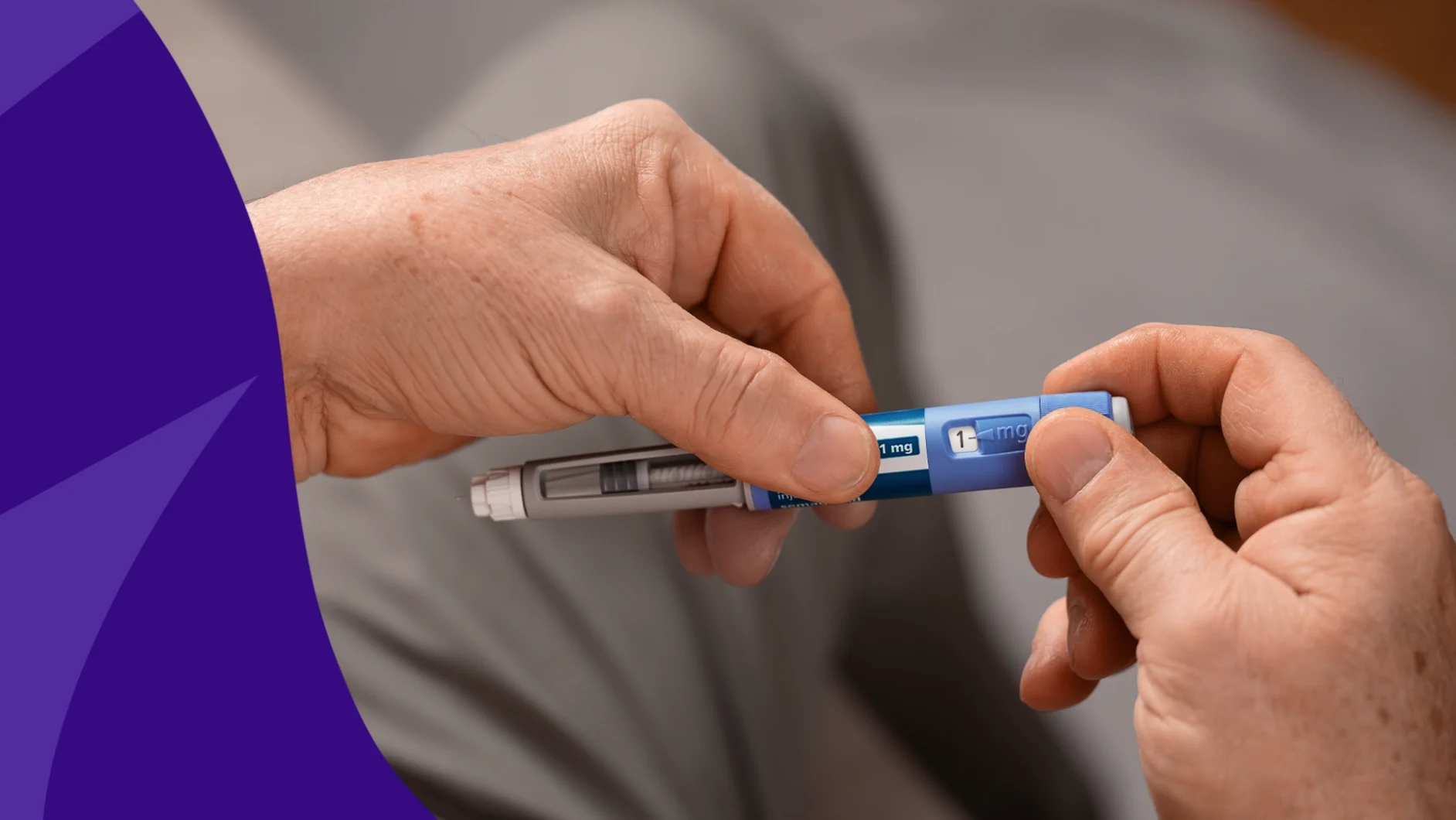 A person holding a GLP-1 pen | Can Mounjaro treat sleep apnea?