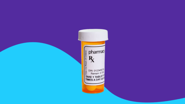 A prescription bottle: Gabapentin for nerve pain