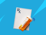 A prescription pad and prescription bottle: Synthroid generic