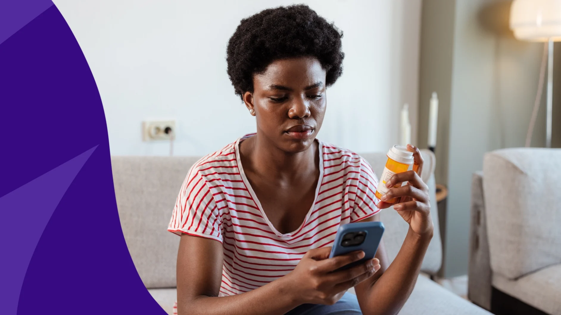 woman holding a prescription and reading the package insert to see if metronidazole works for a yeast infection -metronidazole for yeast infection