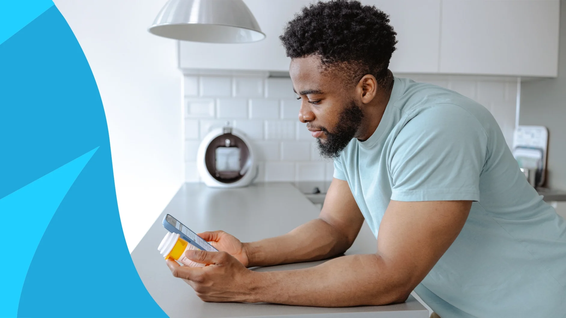 Man reviewing a Rx label and his phone: Is a Toprol XL generic available?