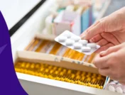 Image of a pharmacist's hands holding different types of tablets to represent oral GLP-1s