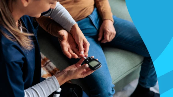 Image of a person getting their blood sugar tested to represent how long metformin takes to lower blood sugar