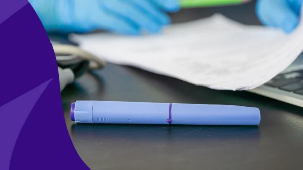 Image of a GLP-1 syringe to represent GLP-1s and bone density testing