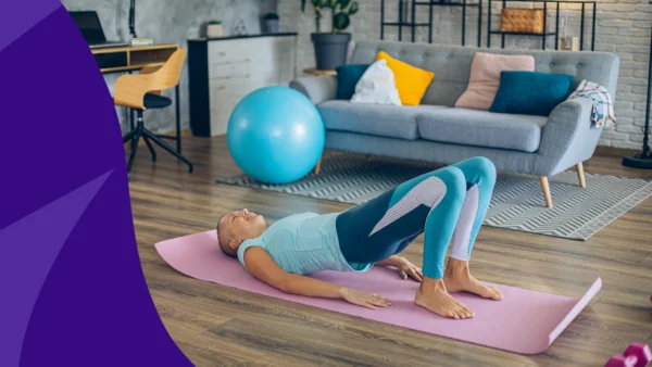 Person doing pelvic floor exercises to represent overactive bladder
