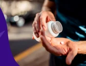 Image of provider holding a bottle of pills to represent what to know about Lipfendra