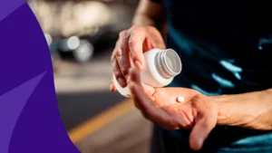 Image of provider holding a bottle of pills to represent what to know about Lipfendra