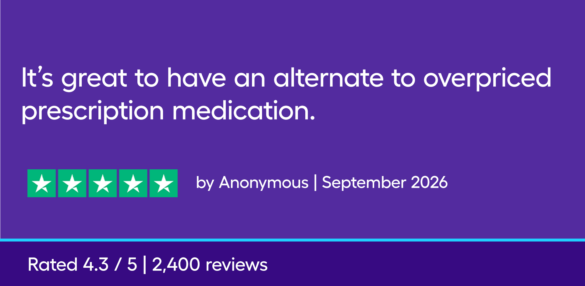 It’s great to have an alternate to overpriced prescription medication.