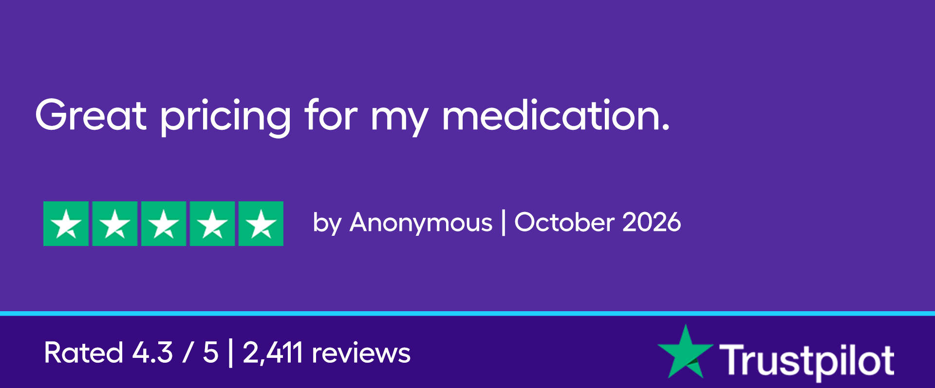 Great pricing for my medication.