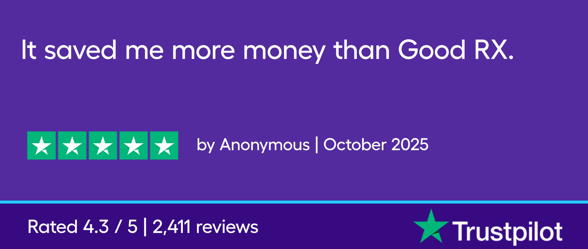 It saved me more money than Good RX.